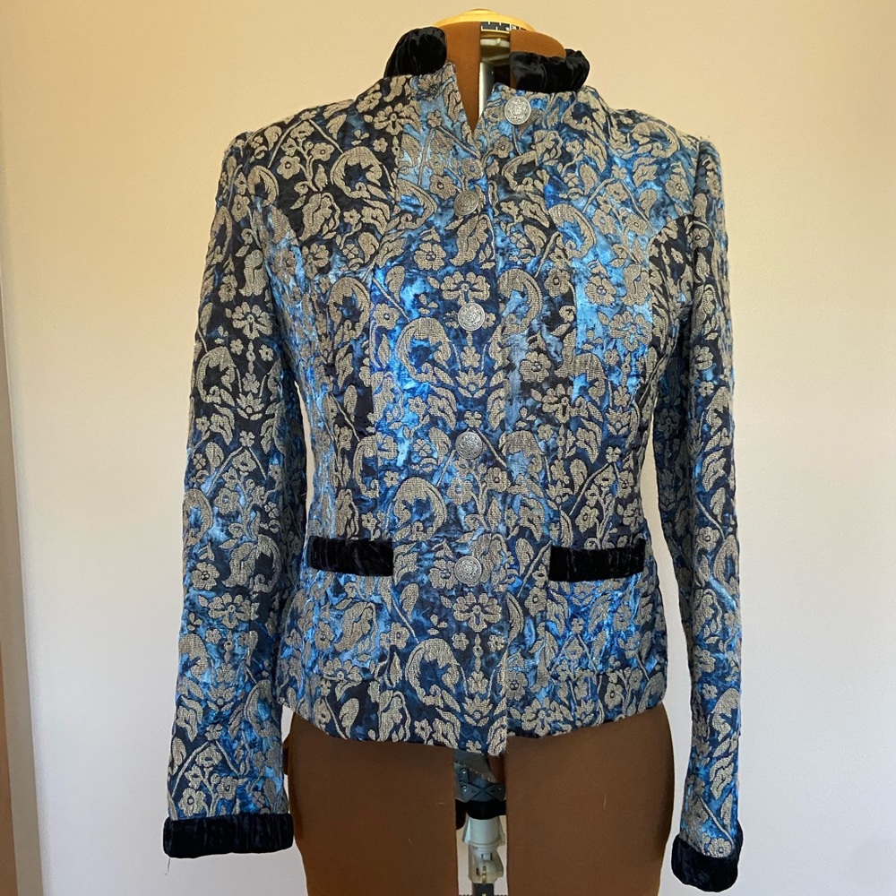 Tribal Brocade & Velvet jacket